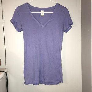 plain PINK purple V neck